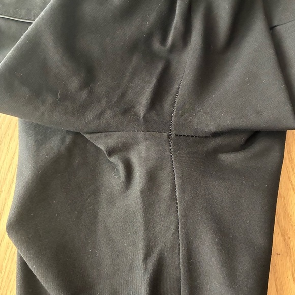 Kessley  Black Zip Details Fitted Pants Black L - Picture 8 of 11